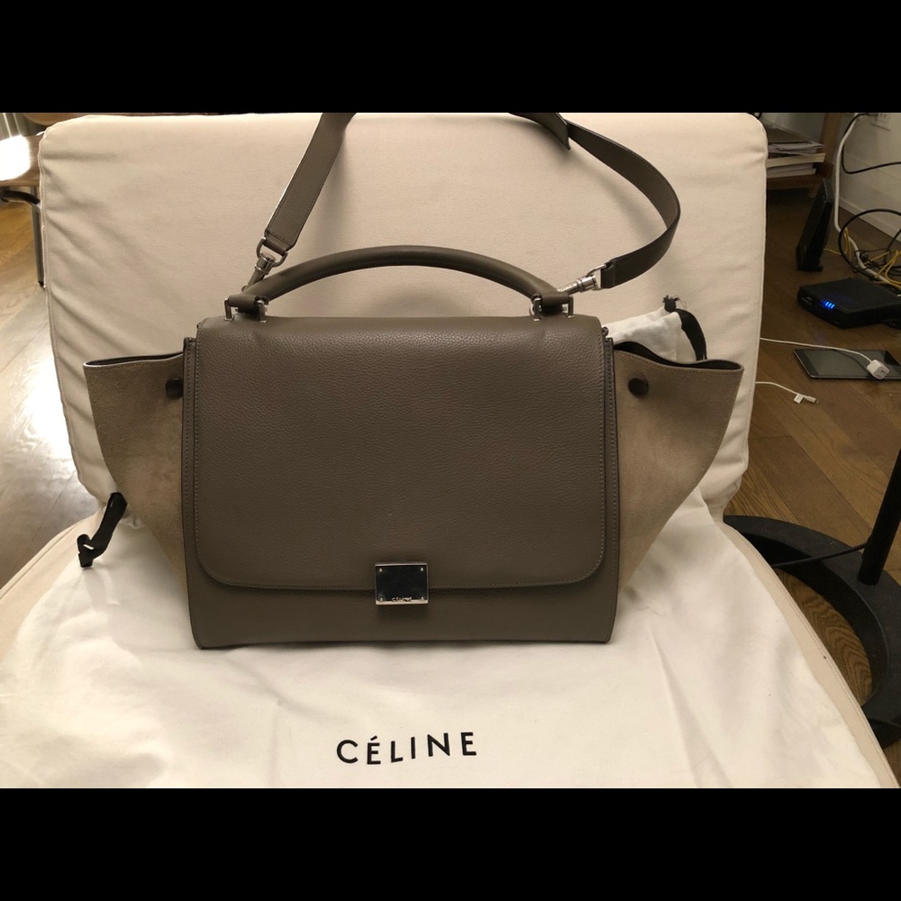 95% new Céline trapeze bag (medium grey)